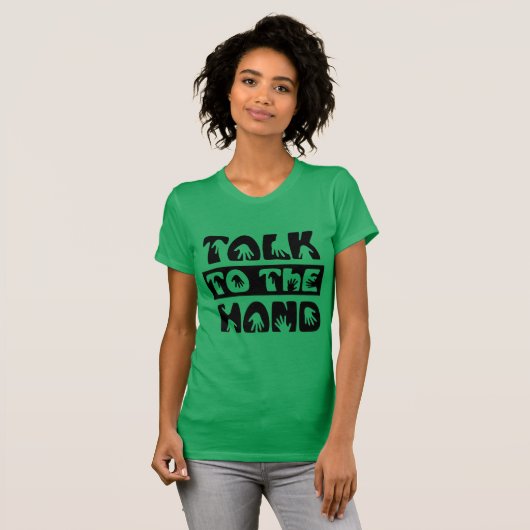 Praat met de hand t-shirt (Voorkant volledig)