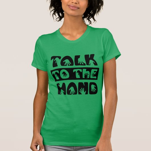 Praat met de hand t-shirt (Voorkant)