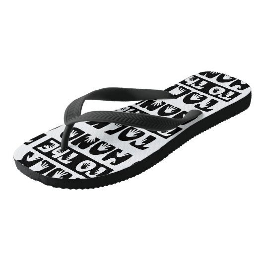 Praat met de hand teenslippers (Schuin)