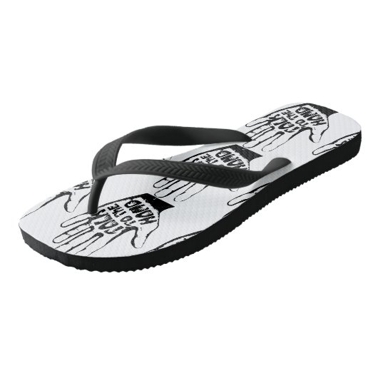 Praat met de hand teenslippers (Schuin)