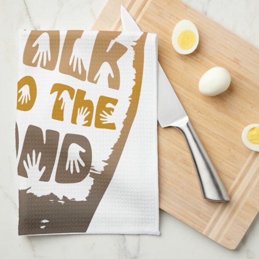 Praat met de hand theedoek (Quarter Fold)