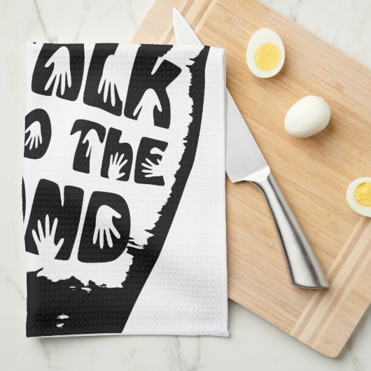 Praat met de hand theedoek (Quarter Fold)