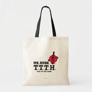 Praat met de hand tote bag