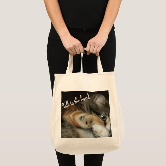 Praat met de hand tote bag (Voorkant (product))