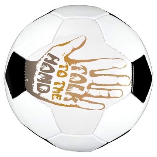 Praat met de hand voetbal (Gedraaid)