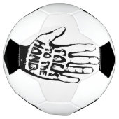 Praat met de hand voetbal (Gedraaid)