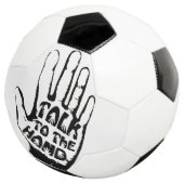 Praat met de hand voetbal (Drie kwart)