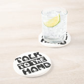 Praat met de hand zandsteen onderzetter (Zijkant)