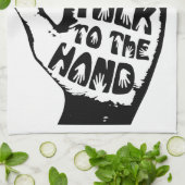 Praat met de handkeuken. theedoek (Gevouwen)