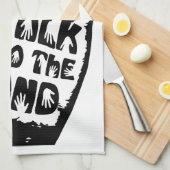 Praat met de handkeuken. theedoek (Quarter Fold)