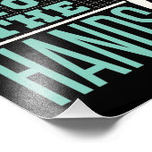 Praat met de Hands Volleyball Player Blocker Foto Afdruk (Hoek)