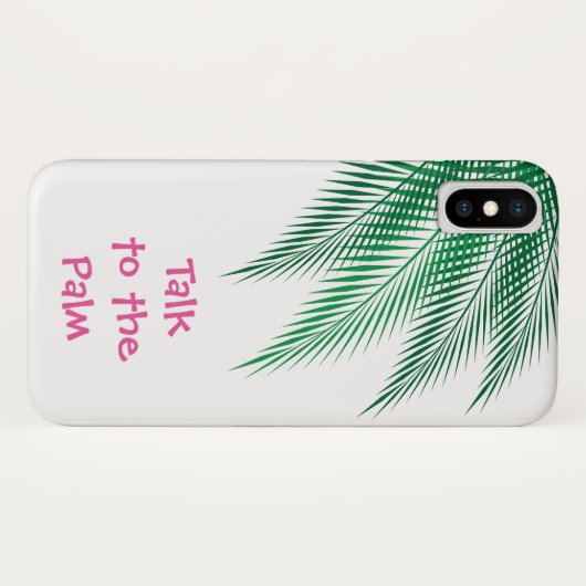 Praat met de Palm iPhone Case (Achterkant (horizontaal))