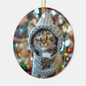 Praat met de Paw 2015-kerstversiering (ontwerp 1) Keramisch Ornament (Links)