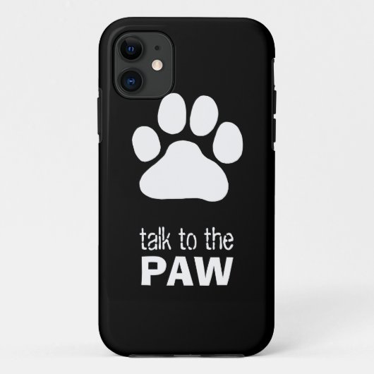 Praat met de Paw Case-Mate iPhone Case (Achterkant)