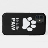 Praat met de Paw Case-Mate iPhone Case (Achterkant (horizontaal))