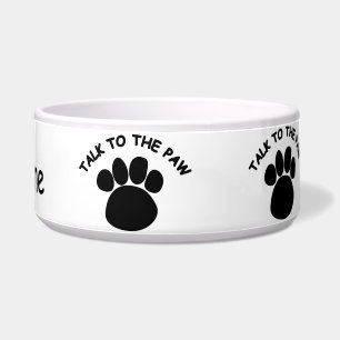 Praat met de Paw Dog Pet Bowl Voerbakje
