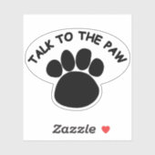 Praat met de Paw Sticker (Vel)