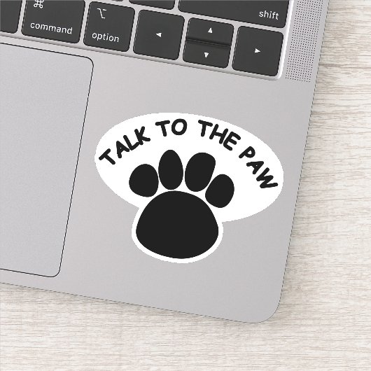 Praat met de Paw Sticker (Detail)