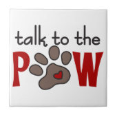 Praat met de Paw Tegeltje (Voorkant)