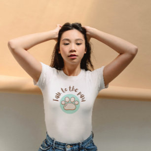 Praat met de poot geïllustreerde minimalistische k t-shirt