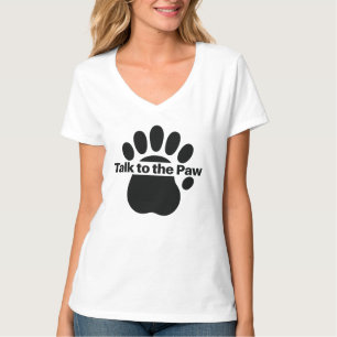 Praat met de poot Grappige hond Kat Dierenliefhebb T-shirt