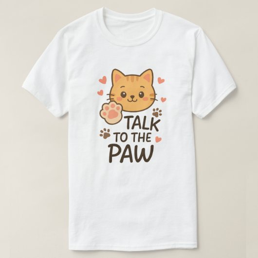 Praat met de poot t-shirt (Design voorkant)