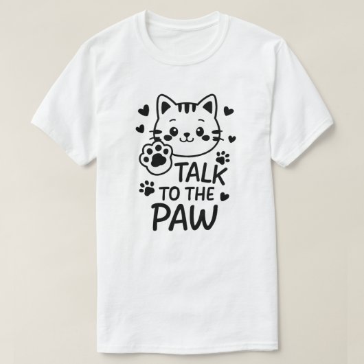 Praat met de poot t-shirt (Design voorkant)