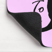 "Praat met de staart" Mousepad Muismat (Hoek)