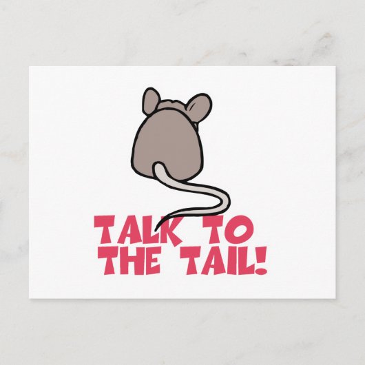 Praat met de Staart Muis Briefkaart (Voorkant)