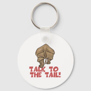 Praat met de Staart Neushoorn Sleutelhanger
