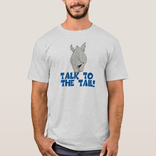 Praat met de Staart Olifant T-shirt (Voorkant)