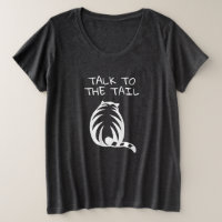 Praat met de staart plus maat t shirt voor kattenl