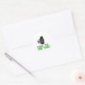 Praat met de staart stinkdier ronde sticker (Envelop)