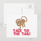 Praat met de Tail-aap Briefkaart (Voorkant / Achterkant)