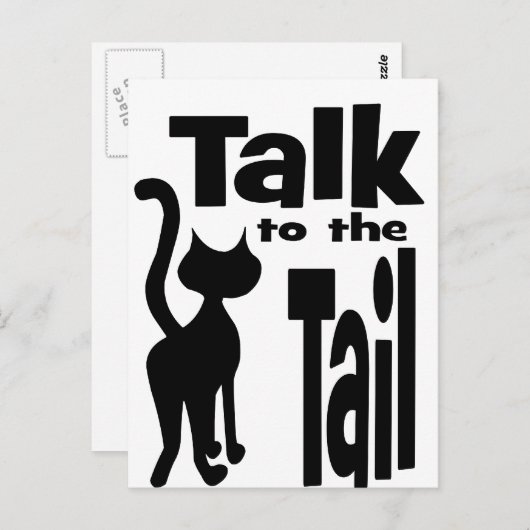 Praat met de Tail Briefkaart (Voorkant / Achterkant)