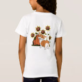 Praat met de Tail Cartoon Corgi T-shirt (Achterkant)