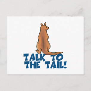 Praat met de Tail Kangaroo Briefkaart