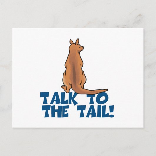Praat met de Tail Kangaroo Briefkaart (Voorkant)