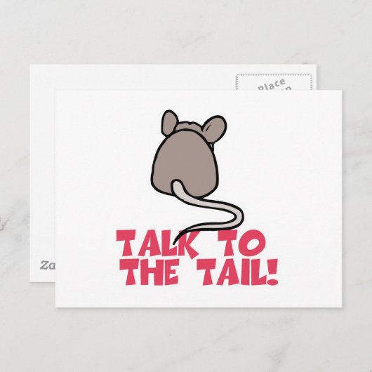 Praat met de Tail Mouse Briefkaart (Voorkant / Achterkant)