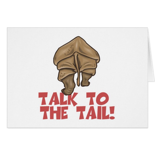 Praat met de Tail Rhino (Voorkant Horizontaal)