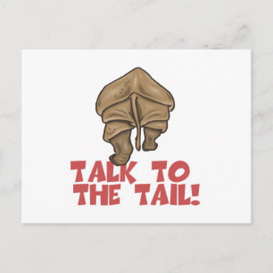 Praat met de Tail Rhino Briefkaart