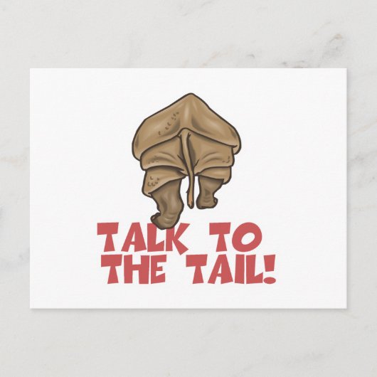 Praat met de Tail Rhino Briefkaart (Voorkant)