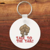 Praat met de Tail Rhino Sleutelhanger (Voorkant)