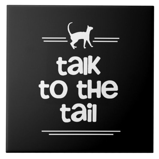 Praat met de Tail Tegeltje (Voorkant)