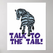 Praat met de Tail-Zebra Poster (Voorkant)