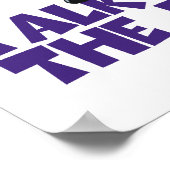 Praat met de Tail-Zebra Poster (Hoek)