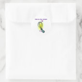 Praat met de Whisk. Ronde Sticker (Tas)