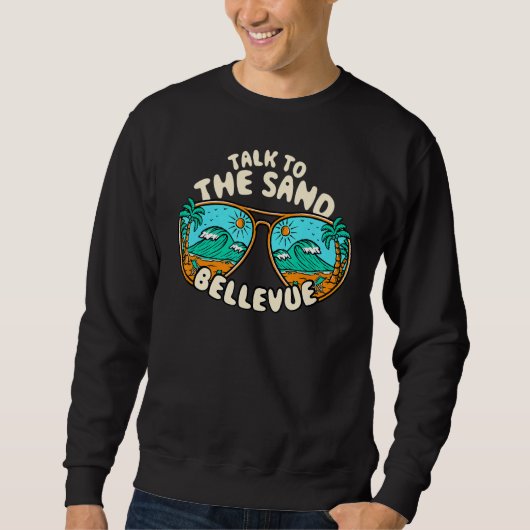 Praat met de zand Bellevue Summer Washington Tropi Trui (Voorkant)