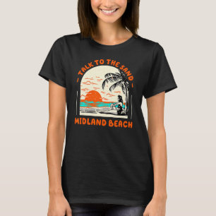 Praat met de zand - middenlandzee in New York. T-shirt