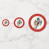 Praat met Derby Racehorses en Jockeys Red Confetti (Voorkanten)